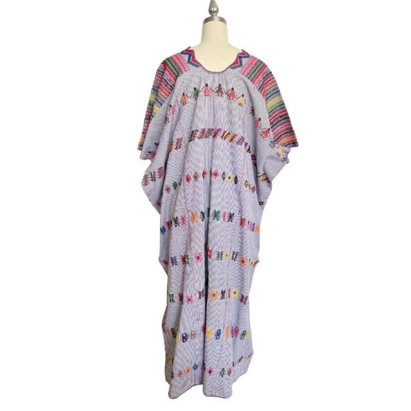 Pippa Holt Kaftan No.66 Limited Edition Purple Cotton Embroidered - Picture 4 of 9